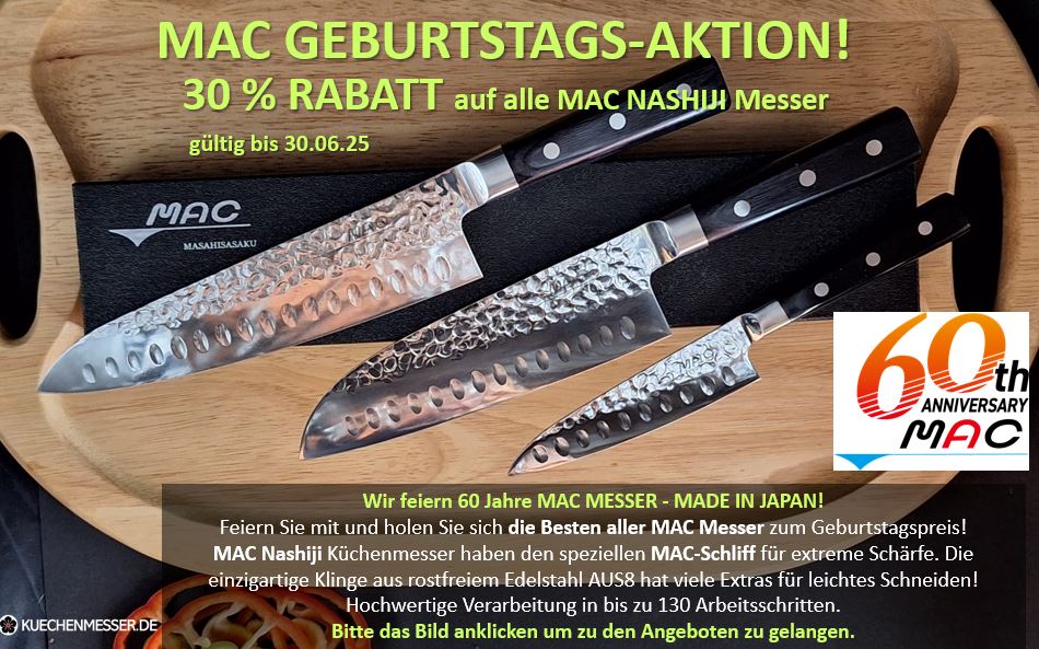 Mac Messer Aktion Mac Nashiji 30 % Rabatt